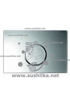 Клавиша Sigma 10 к UP320/UP700, рамка, кнопка-структ. хром/обод-мат. хром, Geberit 115.758.KH.1