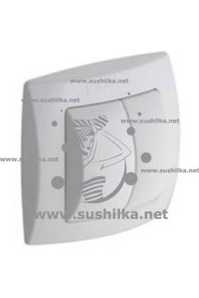 Пневмокнопка управления смывом унитаза, двойной смыв, белая, Geberit 115.942.11.1