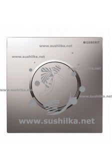 ручной пневмопривод смыва для писсуара Sigma 10 HyTouch, рамка, кнопка хром, Geberit 116.015.KH.1