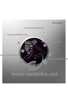 ИК привод смыва для писсуара Sigma 10 HyTronic, 230 В, рамка, кнопка хром, Geberit 116.025.KH.1