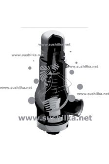 предохранительный 1216F нерж. сталь р/р 1&quot;х2&quot; Ру 40 Tмакс=260°С, настройка 6 бар, Broen