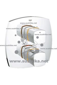 термостатический для душа Grohe Grandera 19934IG0, верхняя монтажная часть, хром/золото