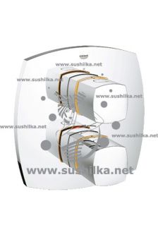 термостатический для душа Grohe Grandera 19937IG0, комплект верхней монтажной части, хром/золото