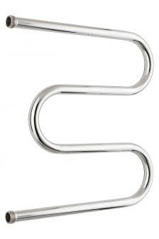 Полотенцесушитель водяной Стилье М-образный 500х500 резьба-сгон 1&quot; 00004-5050