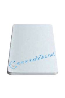 Разделочная доска, белый пластик 540х260 мм