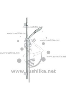 Grohe Rainshower Eco 27275001,  душевой гарнитур 900 мм с металлическими настенными креплениями