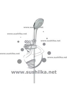 Euphoria 110 Champagne 27355000, душевой гарнитур с настенным держателем, 1,75 м