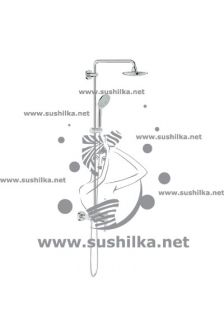 Grohe Euphoria 27473000, душевая система с однорычажным смесителем, 450 мм