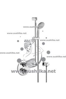 Grohe Grohtherm 1000 34162001, скрытый термостат для душа с душевым гарнитуром Tempesta New II
