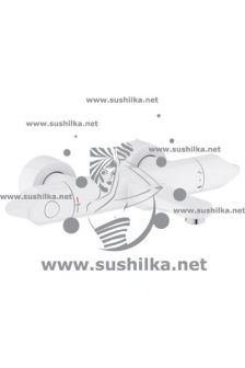 термостатический для ванны Grohe Veris 34327LS0, цвет - белая луна