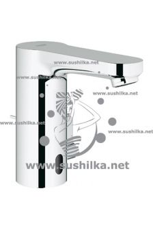 для раковины Grohe Eurosmart Cosmopolitan E 36331000, инфракрасная электроника со смешиванием, 6V, сливной гарнитур