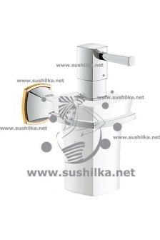 Grandera 40627IG0,  дозатор жидкого мыла с держателем, цвет хром/золото