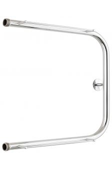 Полотенцесушитель водяной Стилье П-образный 2 полки 500х500 резьба-сгон 1&quot; 00012-5050