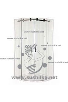 REVITAL R-SN-4090-CR (900*900*2000), фронтальные двери и 2 боковых стекла