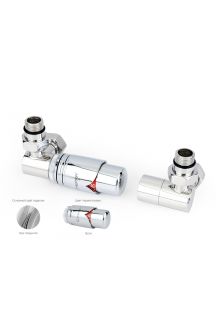 Автоматический терморегулятор 3D   левый (G 1/2&quot; НР х G 3/4&quot; НГ) 00-1421-0000