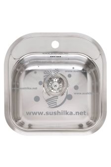 Reginox Boston 490x490 Linen OKG (pallet), стальная, поверхность &quot;антиграфик&quot;