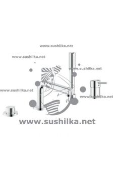 для ванны Grohe Concetto New 19576001, монтаж на борт ванны