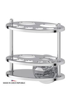 ELLUX ELE 005 Держатель зубных щеток и пасты (хром)
