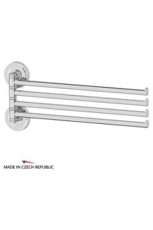 ELLUX ELE 018 Держатель полотенец поворотный четверной 37 см (хром)