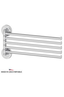 ELLUX ELE 019 Держатель полотенец поворотный пятерной 37 см (хром)