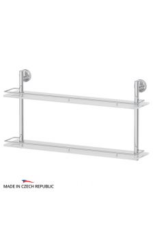 FBS ELL 066 Полка с ограничителем 70 см двойная (стекло)