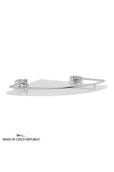 FBS ESP 012 Полка угловая с ограничителем 25 см (стекло)