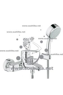 для ванны Grohe Eurostyle Cosmopolitan 33592002, с душевым гарнитуром Euphoria Champagne