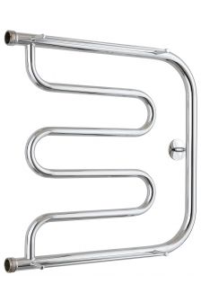 Полотенцесушитель водяной Стилье Тандем 2 полки 500х500 резьба-сгон 1&quot; 00016-5050