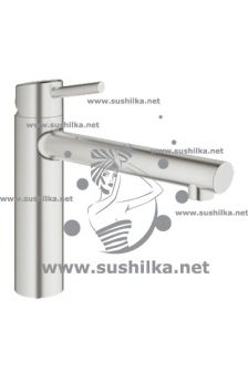 для мойки Grohe Concetto New 31129DC1, со средним выдвижным изливом, цвет - суперсталь