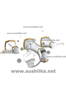 для раковины Grohe Grandera 20414IG0, излив 177 мм, цвет - хром/золото