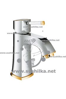 для раковины Grohe Grandera 23310IG0, гладкий корпус, цвет - хром/золото