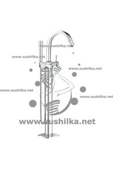 напольный Grohe Grandera 23318000, для ванны, цвет - хром