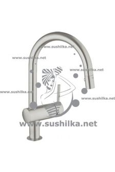 для мойки Grohe Minta 32321DC0, с выдвижный C-образным изливом, суперсталь