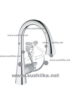 для мойки Grohe Zedra New 32294001, с профессиональной лейкой, хром