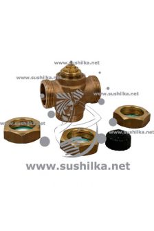 трехходовой разделительный Ду 20, 1&quot; НР, Kvs=3.48, Heimeier 4160-03.000