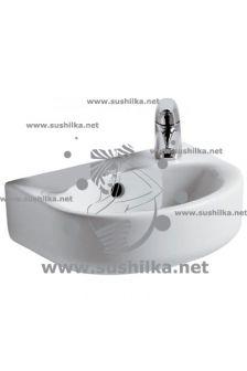 Ideal Standard Connect E791501, полукруглая, монтаж смесителя справа