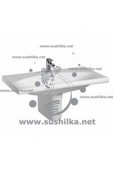 Ideal Standard Daylight K072701, прямоугольная, установка на пьедестал, 80 см