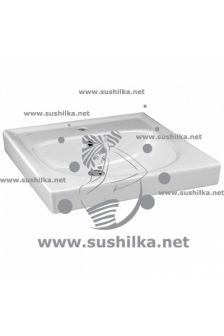 Ideal Standard Ecco W407301, квадратная, подвесная, 60 см