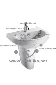 Ideal Standard Washpoint W418201, полукруглая, установка с пьедесталом, 65 см