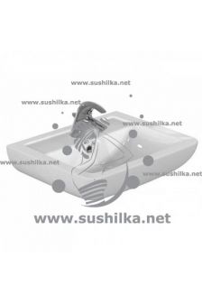 Ideal Standard Eurovit V302901, прямоугольная, установка на пьедестал, 60 см