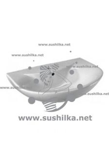 Ideal Standard Oceane W306001, полукруглая, установка на пьедестал, 65 см