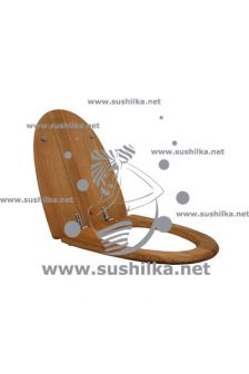 Сиденье с крышкой деревянное «дуб», для унитаза Sign, Ifo D99475