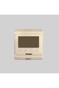 Терморегулятор с ЖК - дисплеем IQ THERMOSTAT P, с электронным управлением, слоновая кость