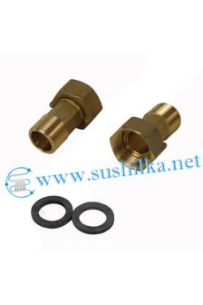 (2шт) с накидной гайкой 1&quot;х3/4&quot;НР 1522GO605