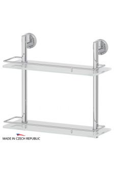 FBS LUX 063 Полка с ограничителем 40 см двойная (стекло)