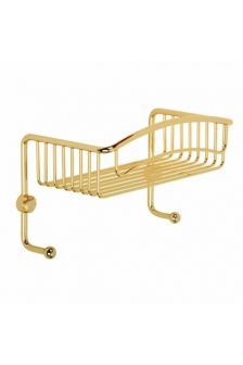 Migliore COMPLEMENTI ML.COM-50.601 DO Решетка одинарная с двумя крючками H15хL26хP15 cm, золото