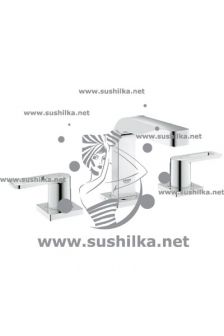 для раковины Grohe Quadra 20306000, с керамическими вентилями, низкий излив
