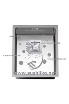 Rodi Box Lux 34 390х450 (квадратный слив), нержавеющая сталь