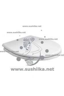 Сиденье с крышкой жесткое, Soft Close, белое, для унитазов Fargen, Ifo RP1246000600