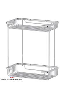 FBS RYN 023 Полочка-решетка двухуровневая прямоугольная 26х26 см